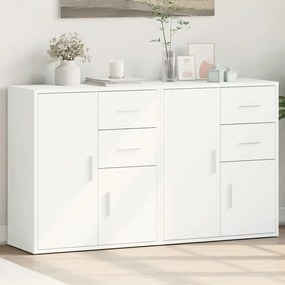 Aparadores 2 pcs 60x31x70 cm derivados de madeira branco