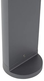 Candeeiro de exterior moderno de pé cinzento escuro 70 cm com LED - Harry Moderno