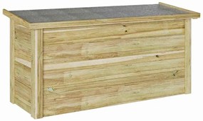Caixa de Armazenamento 44x119x57 cm Madeira Tratada
