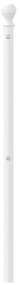 Cabeceira de cama 100 cm metal branco