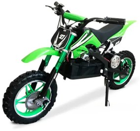 Moto criança eletrica Moto Cross 36V 800W Verde