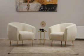 Cadeira Wing Eses – Creme – 70x82x80 cm