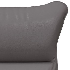 Cadeira Relaxante vidaXL Cinza em Couro Sintético