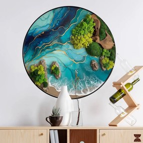 Autocolante musgo - Círculo epóxi