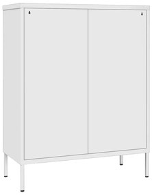 Armário com gavetas aço 80x35x101,5 cm branco