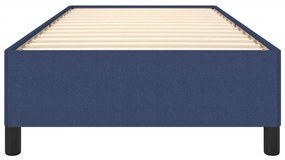Estrutura de cama sem colchão 90x200 cm tecido azul