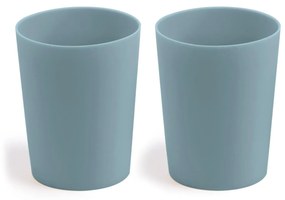 Kave Home - Set Epiphany de 2 copos de silicone azul