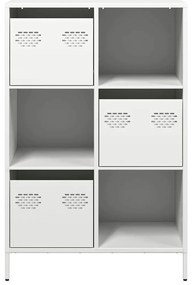 Móvel alto 68x39x103,5 cm aço branco