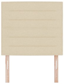 Cabeceira Design Linhas Creme 100 cm Tecido