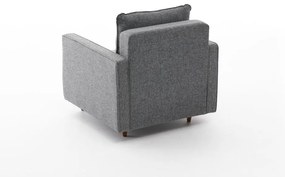 Sofá de 1 Lugar Eva – Cinzento – 85x82x90 cm