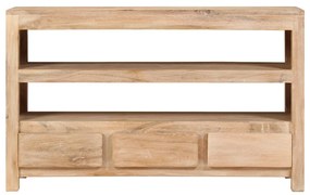 Móvel TV madeira de acácia maciça 90x30x55 cm castanho claro