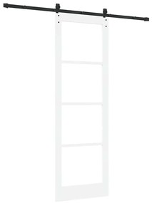 Porta Deslizante com Conjunto de Ferragens 'ORKDAL'Branco 78x232 cm