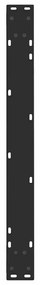 Pernas para mesa de jantar em V, 2 peças, pretas, 90x (72-73,3) cm, aç