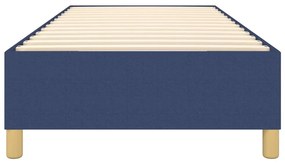 Estrutura de cama sem colchão 90x190 cm tecido azul