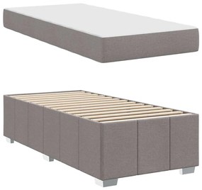 Estrutura da Cama Cinzento-acastanhado 90 x 190 cm tecido