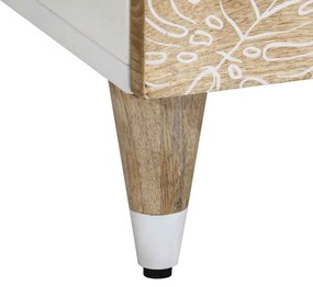 Mesa de cabeceira 50x33x60 cm madeira de mangueira maciça