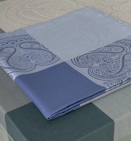 Toalhas de mesa anti nódoas 100% algodão - Madrid Fateba: Azul 1 Toalha de mesa 150x150 cm