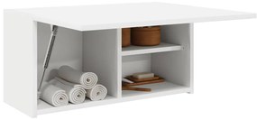 Armário parede p/ casa banho 60x25x30 cm deriv. madeira branco