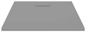 Base de chuveiro SMC 100x80 cm cinzento