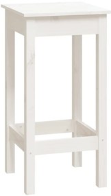 9 pcs conjunto de bar pinho maciço branco