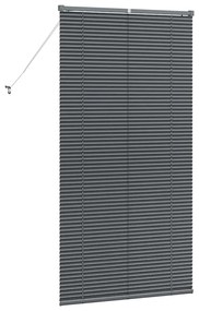 Persiana de Janela Cinzento-escuro 85 x 175 cm Alumínio