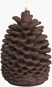 Vela LED artesanal com aspeto de chama real Pine Cone, Alt 19 cm