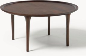 Mesa de centro redonda em madeira de mangueira Jeani