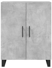 Armário alto 69,5x34x180 cm derivados de madeira cinza cimento