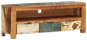 vidaXL Móvel de TV 110x30x40 cm madeira recuperada maciça