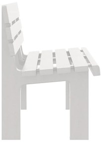 Banco de jardim 110x52x71 cm polipropileno branco