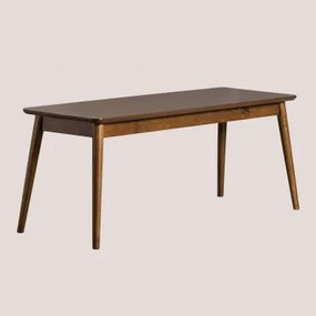 Banco 110 Cm Em Madeira E Mdf Betta Madeira Escura - Sklum