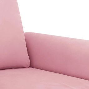 Poltrona 60 cm veludo rosa