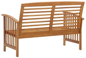 Banco de jardim 119 cm madeira de acácia maciça