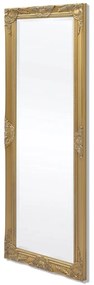 243688 vidaXL Espelho de parede estilo barroco, 140x50 cm, dourado