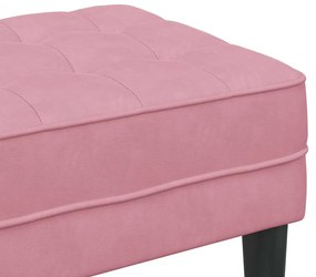 Banco Rosa 113x57x39 cm Veludo