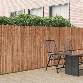 vidaXL Cerca de casca de árvore Castanho 600 x 150 cm Corteça