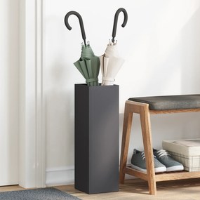 vidaXL Suporte para Guarda-Chuva Preto Metal Compacto Minimalista