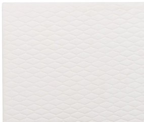 Cama de casal em veludo branco creme 140 x 200 cm BAYONNE Beliani