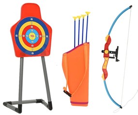vidaXL Conjunto tiro com arco infantil c/ arco flechas e alvo