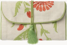 Bolsa para joias em mistura de algodão e linho artesanal Carry