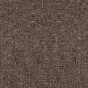 Cadeiras de jantar giratórias 4 pcs tecido cinzento-acastanhado