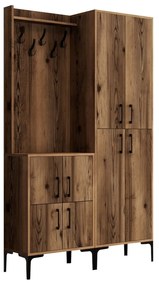 Hall Stand Berlin BA – Walnut – 120 cm x 200 cm x 35 cm