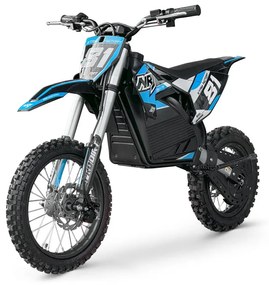 MOTO CROSS elétrica para crianças Bateria de lítio de 2000W NRJ 14/12 Azul
