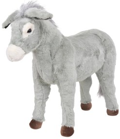 Burro de montar em peluche cinzento XXL