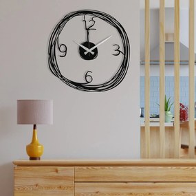 Relógio de Parede Decorativo Gergo – Preto – 48 x 48 cm