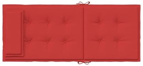 Almofadões p/ cadeira encosto alto 2 pcs tecido oxford vermelho