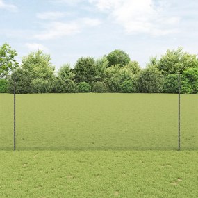 Cerca de Arame Soldado com 44 Postes U Cinza 1.4x50 m Aço