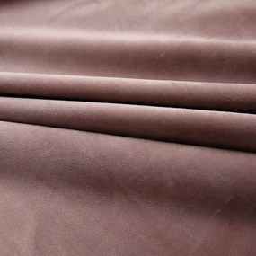 Cortinas blackout c/ ganchos 2 pcs 140x225cm veludo rosa antigo