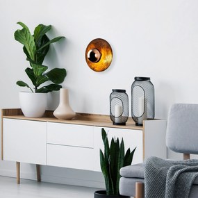 Candeeiro de Parede Kurt – Cobre – Diâmetro 38 cm Altura 31 cm