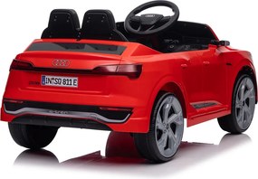 Carro elétrico para Crianças 12V 4x4 Audi SQ8, Rodas de espuma EVA, comando, assento Couro ecológico Vermelho